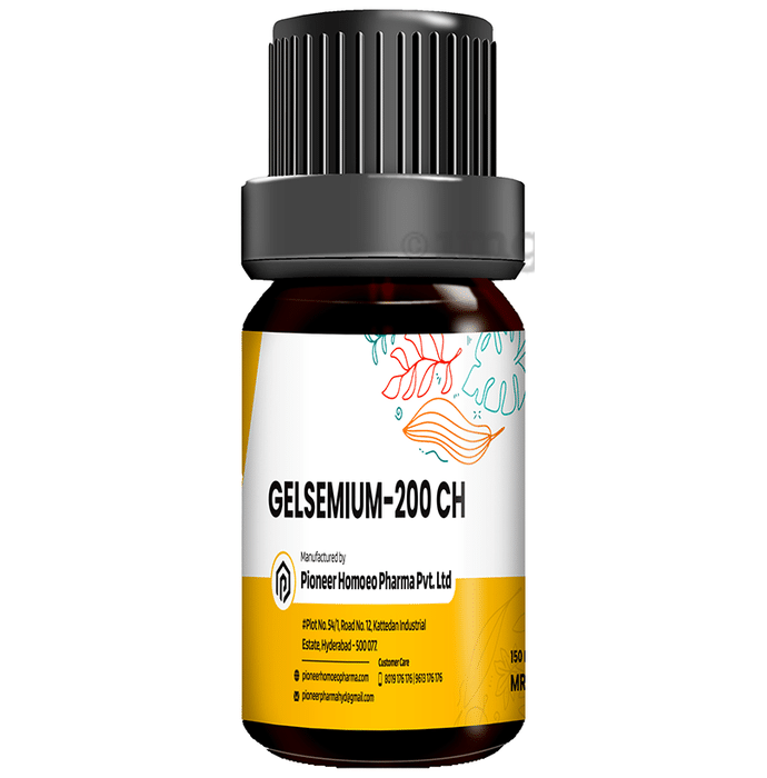 Pioneer Pharma Gelsemium Globules Pellets Multidose Pills 200 CH