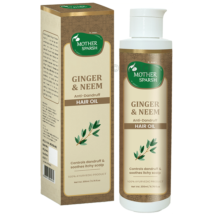 Mother Sparsh Ginger & Neem Anti-Dandruff Hair Oil