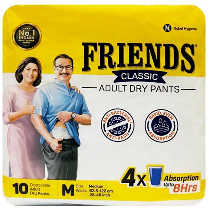 Friends Classic Anti-Bacterial & Anti-Rash Adult Unisex Dry Pants | Size Medium