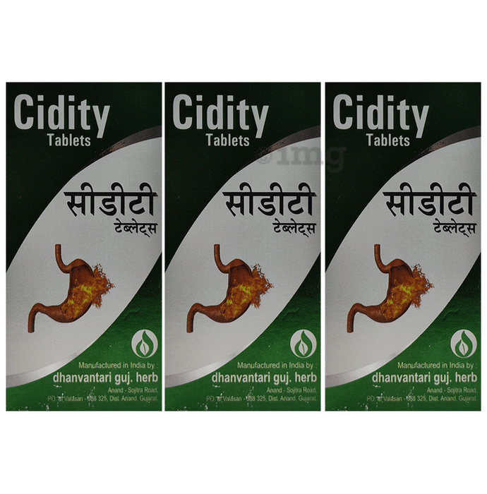 Dhanvantari Cidity Tablets (60 Each)