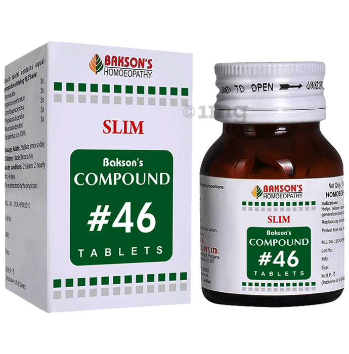 Bakson's Homeopathy Compound # 46 Slim Tablet