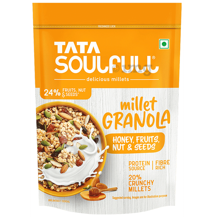 Tata Soulfull Delicious Millet Granola Honey, Fruits, Nuts & Seeds
