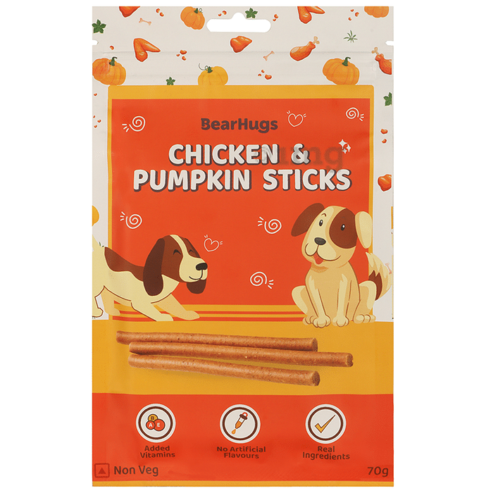 Bear Hugs Sticks for Dogs Chicken & Pumpkin