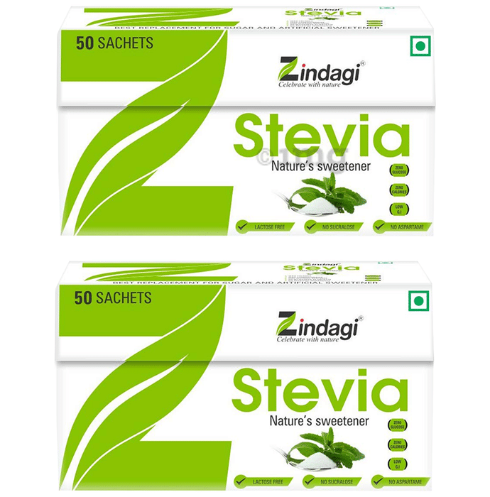 Zindagi Stevia Nature's Sweetener (50 Each)