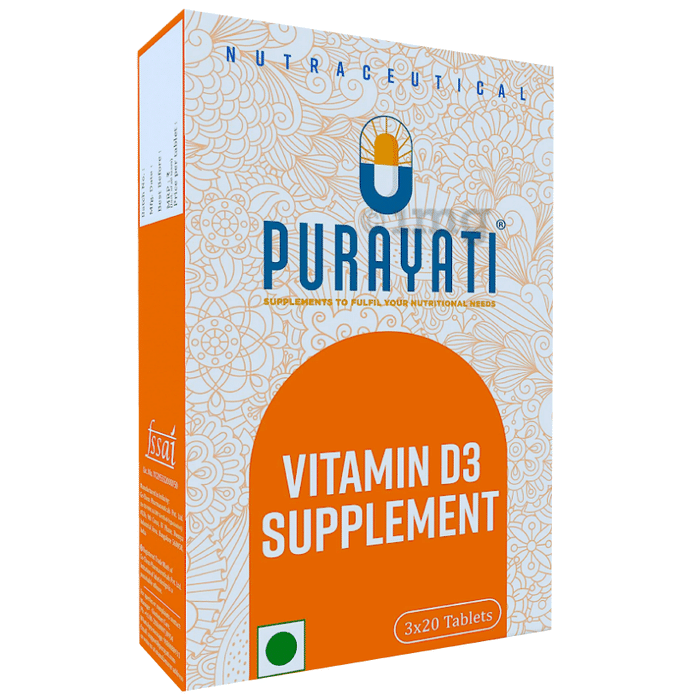 Purayati Vitamin D3 Supplement Tablet