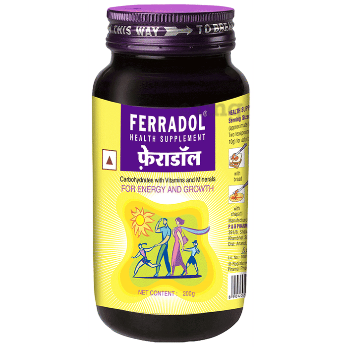 Ferradol Health Supplement with Carbohydrates, Vitamins & Minerals | For Energy and Growth