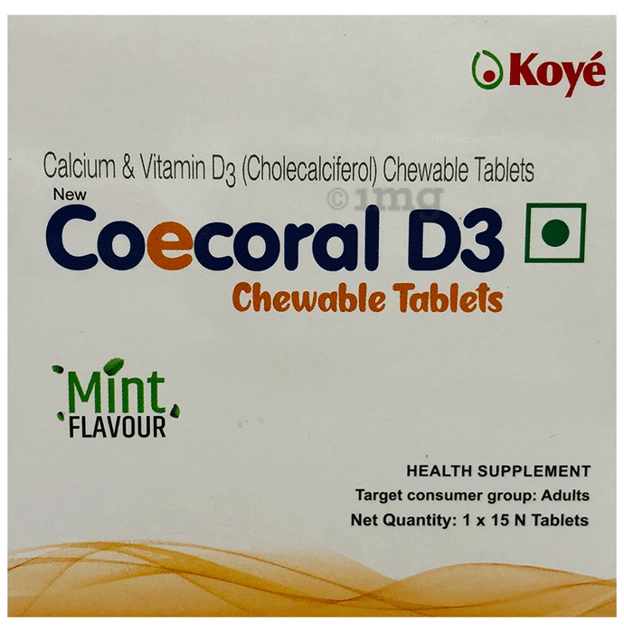 Coecoral D3 Chewable Tablet Veg Mint
