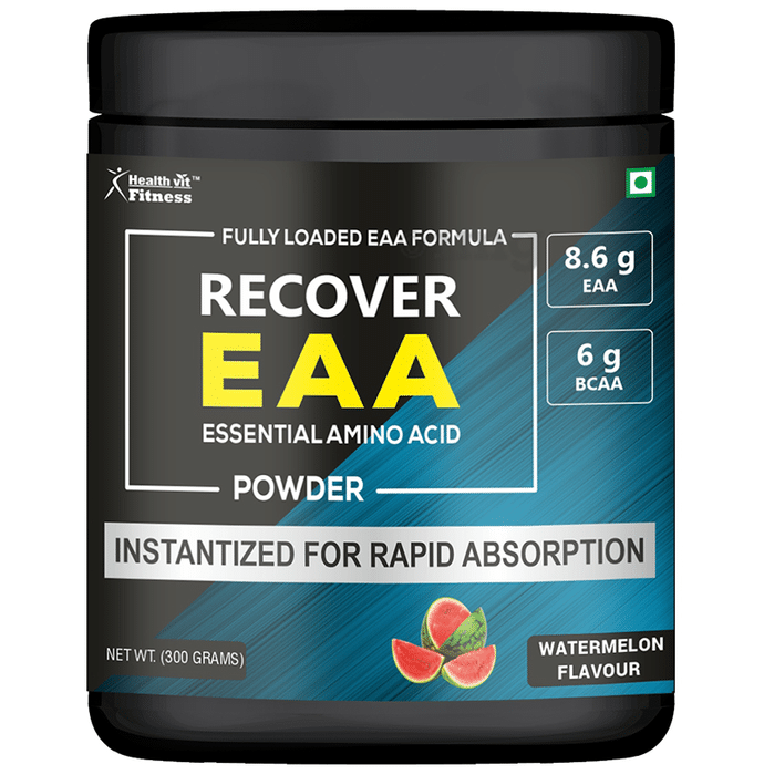 HealthVit Fitness Recover EAA Essential Amino Acid Powder Watermelon