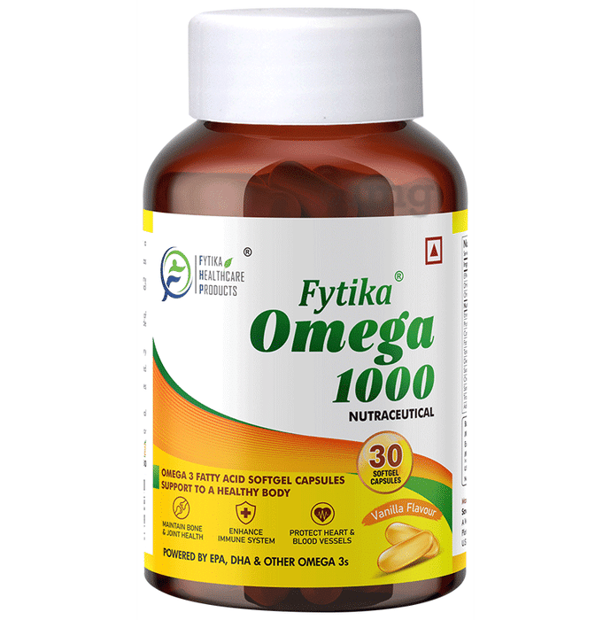 Fytika Omega 1000 for Bones, Heart & Blood Vessels | Vanilla