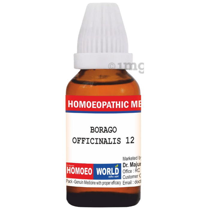 Dr. Majumder Homeo World Borago Officnialis Dilution(30ml Each) 12