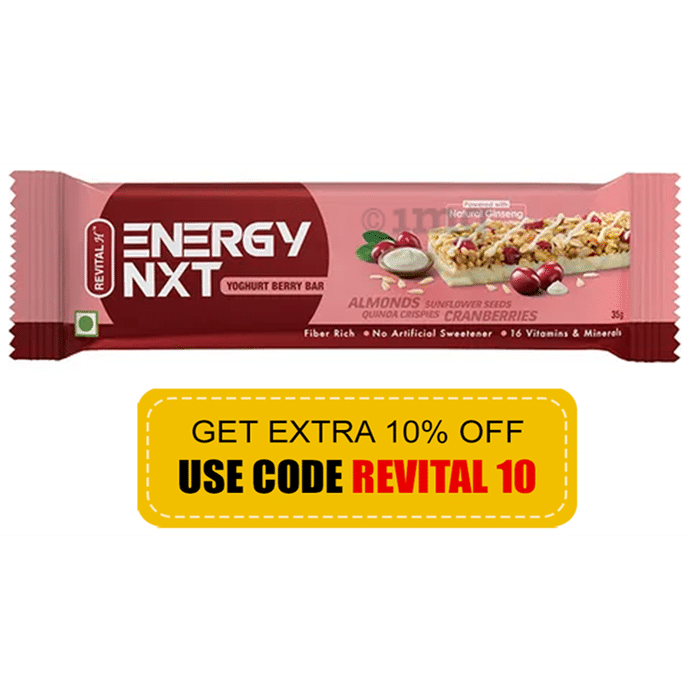 Revital H Energy NXT Bar (35gm Each) Yoghurt Berry