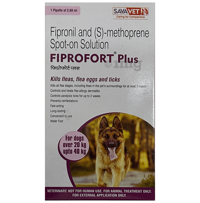 Fiprofort Plus Dog Over 20kg Upto 40kg Pet Oral Solution