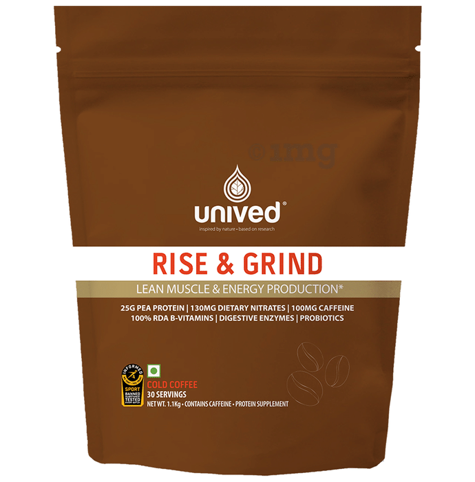 Unived Rise & Grind Protein Powder Cold Coffee