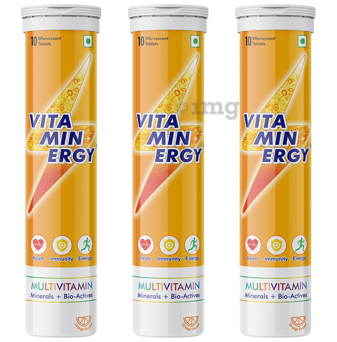 Vitaminergy Multivitamin Effervescent Tablet (10 Each) Orange