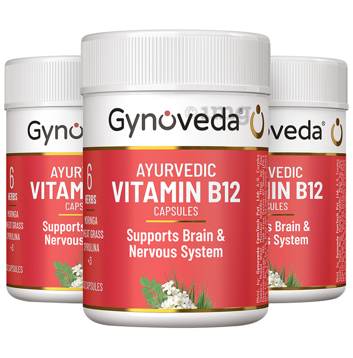 Gynoveda Ayurvedic Vitamin B12 Capsule (30 Each)