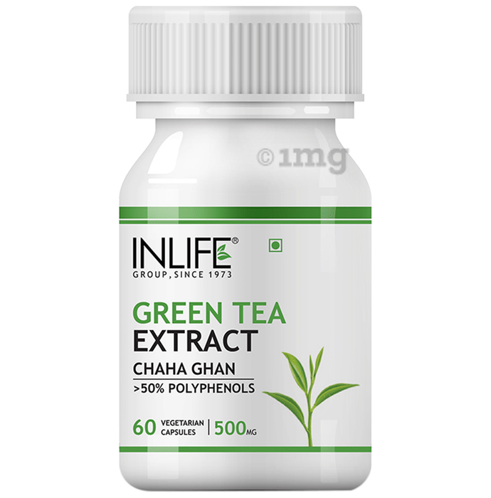 Inlife Green Tea Extract 500mg with Polyphenols | Veg Capsule