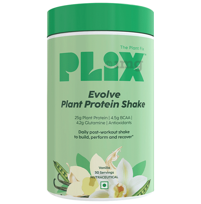 Plix Evolve Plant Protein Shake Powder (1kg Each) Vanilla