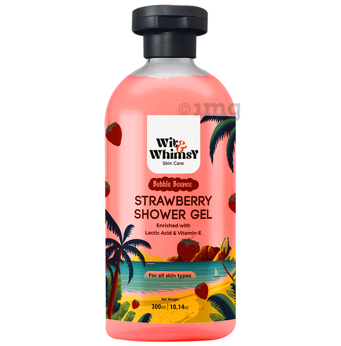 Wit and Whimsy Bubble Bounce Shower Gel Strawberry