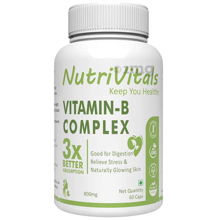 NutriVitals Vitamin-B Comlex 3X Better Absorption Capsule