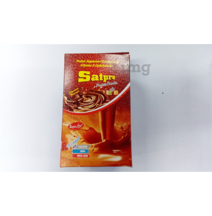 Satpro Protein with Calcium, Iron & Folic Acid | Sugar Free | Flavour Powder Chocolate