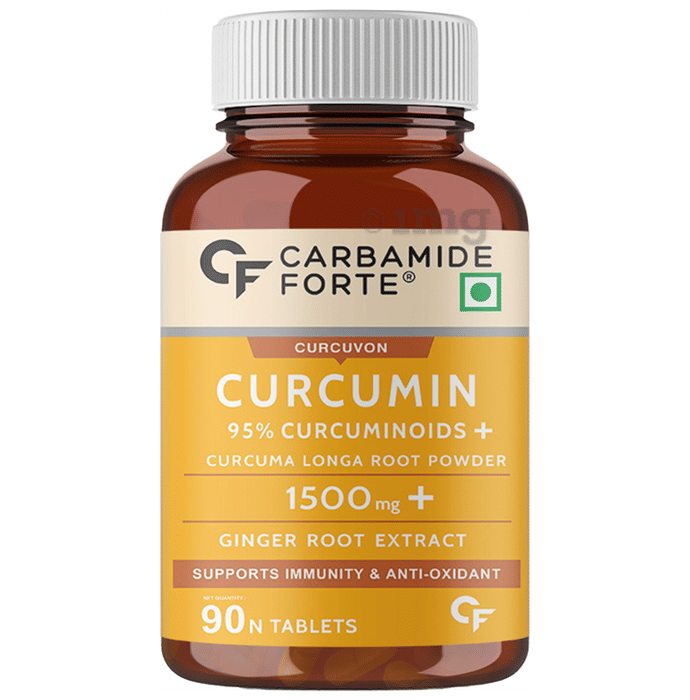 Carbamide Forte Curcumin Tablet with Curcuma Longa, Piperine & Ginger