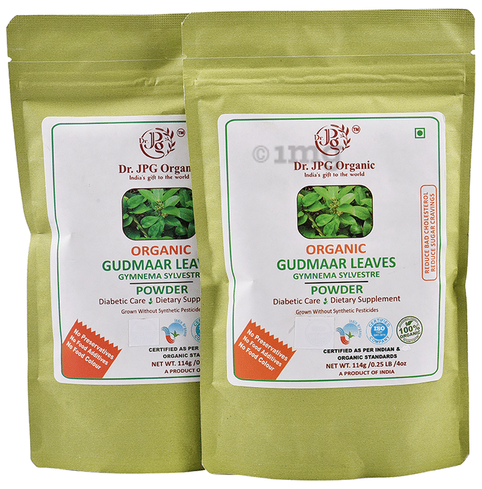 Dr. JPG Organic Gudmaar Leaves Powder (114gm Each)