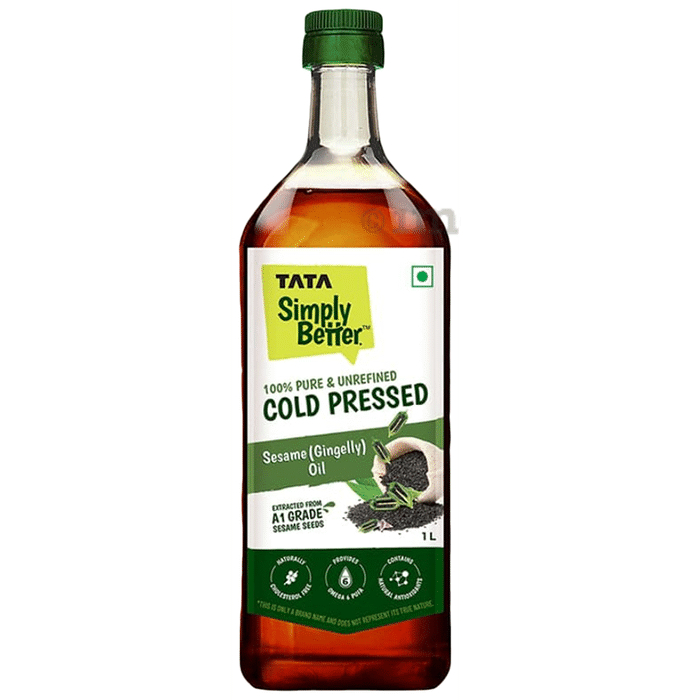 Tata Simply Better Pure & Unrefined Cold Pressed Sesame (Gingelly) Oil