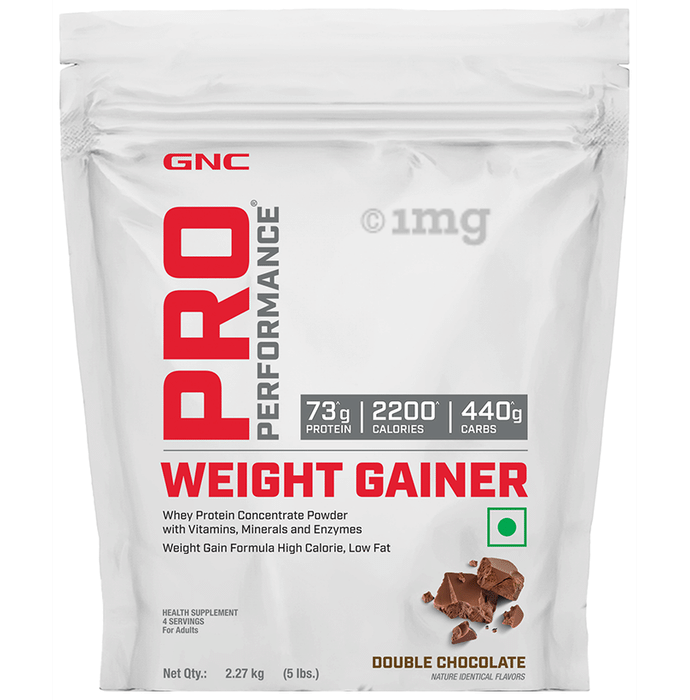 GNC Pro Performance Weight Gainer with Whey Protein | Flavour Powder Double Chocolate