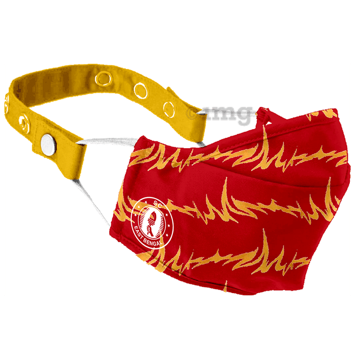 Zero Risque East Bengal Antiviral and Antibacterial N-Pro Face Mask Red