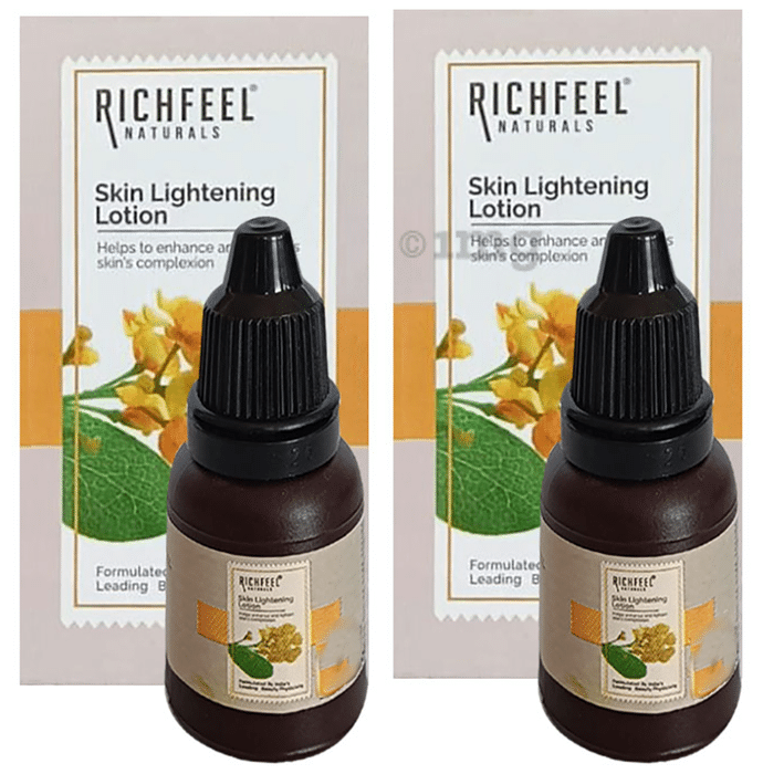 Richfeel Skin Lightening Lotion - Reduces Pigmentation, Lightens Skin (10ml Each)