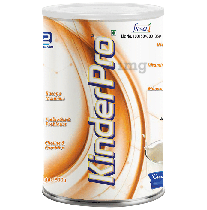 Evexia KinderPro with Bacopa Monnieri & Omega 3 | For Children's Gut Health, Growth & Immunity | Flavour Vanilla Powder