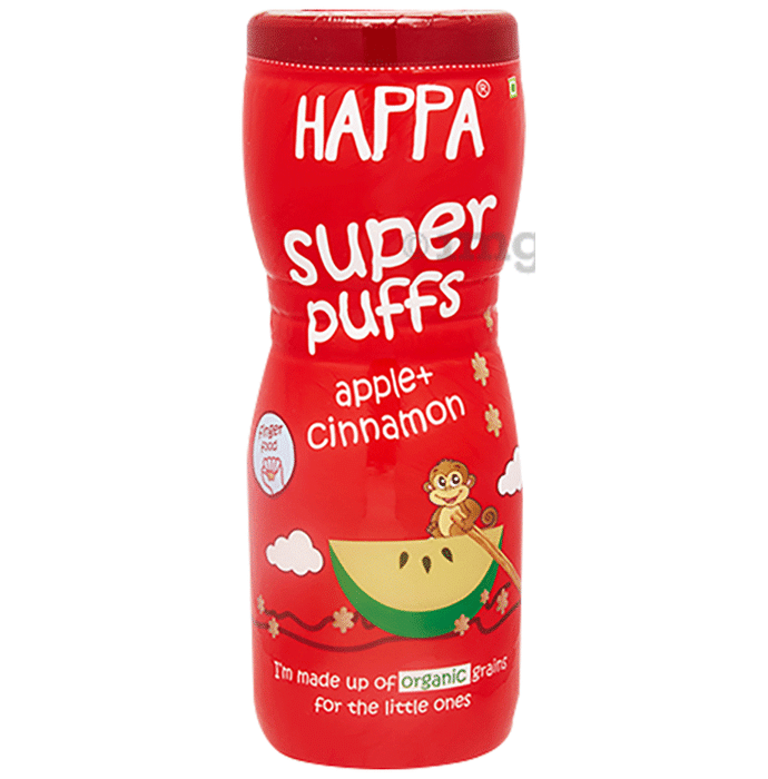 Happa Organic Super Puffs Apple + Cinnamon