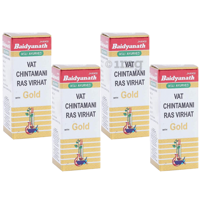 Baidyanath (Jhansi) Vat Chintamani Ras Virhat with Gold (25 Each)