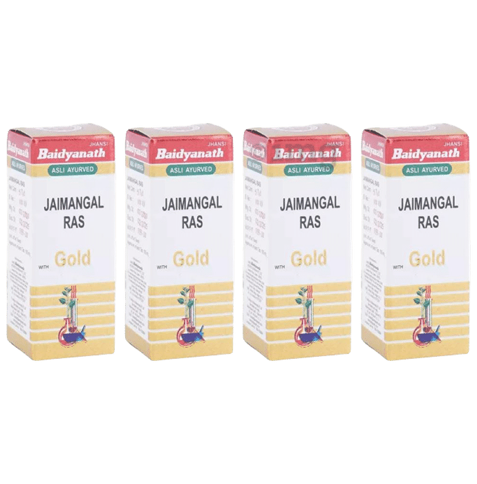 Baidyanath (Jhansi) Jaimangal Ras with Gold Tablets (5 Each)
