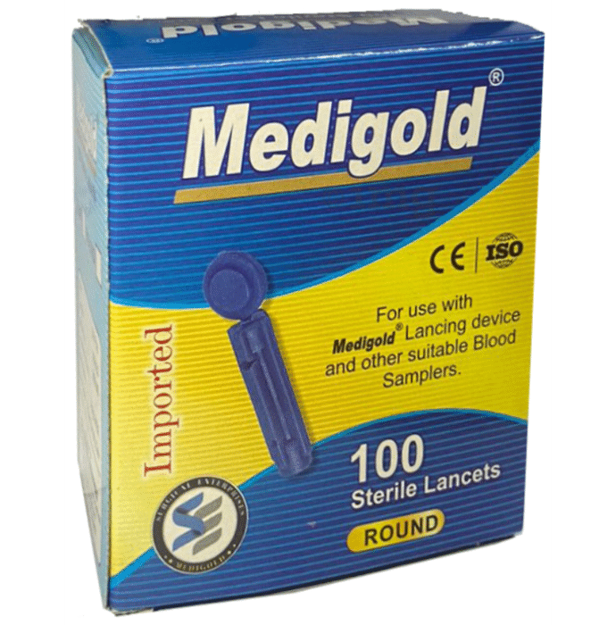 Medigold Sterile Round Blood Lancets