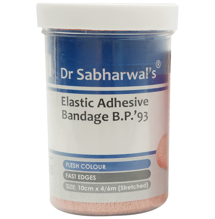 Dr. Sabharwal's Elastic Adhesive Bandage B.P'93 10cm x 4m