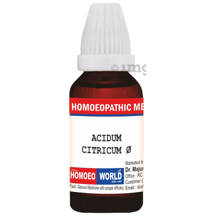 Dr. Majumder Homeo World Acidum Citricum Q Mother Tincture (30 ml Each)