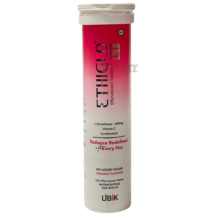Ethiglo ET Effervescent Tablet Orange No Added Sugar