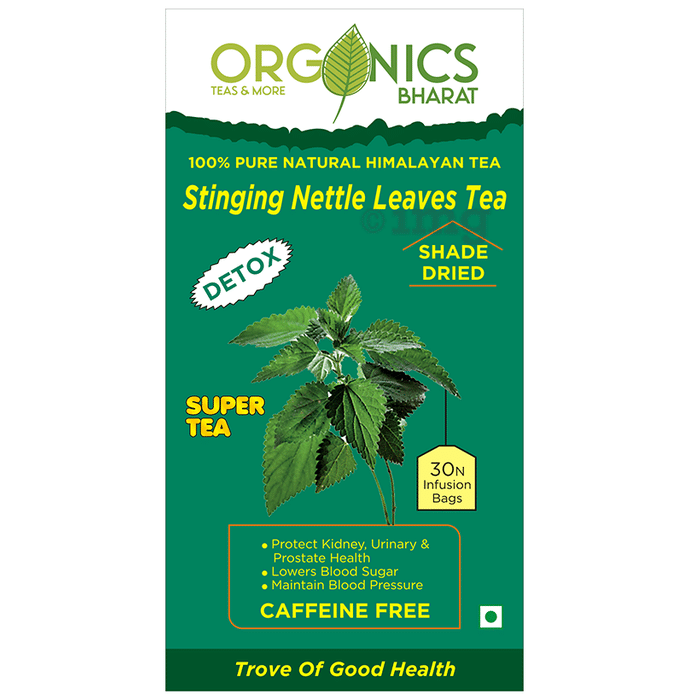 Organics Bharat Nettle Caffeine Free Tea Bag (1.2 gm Each)