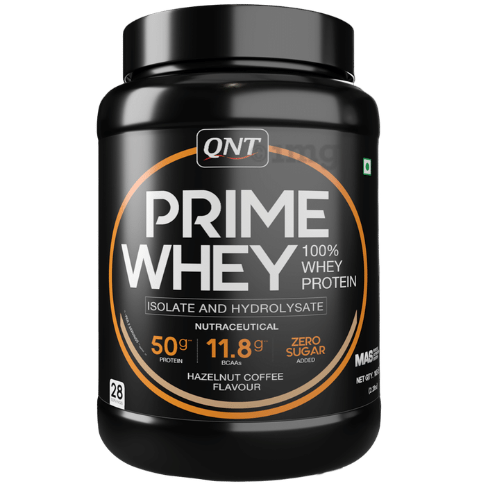 QNT Prime Whey Isolate & Hydrolysate Powder Hazelnut Coffee