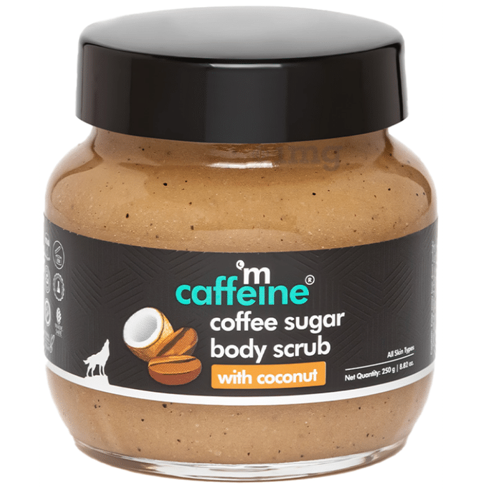 mCaffeine Coffee Sugar Body Scrub with Coconut