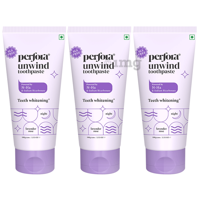 Perfora Unwind Toothpaste (100gm Each) Lavender Rose