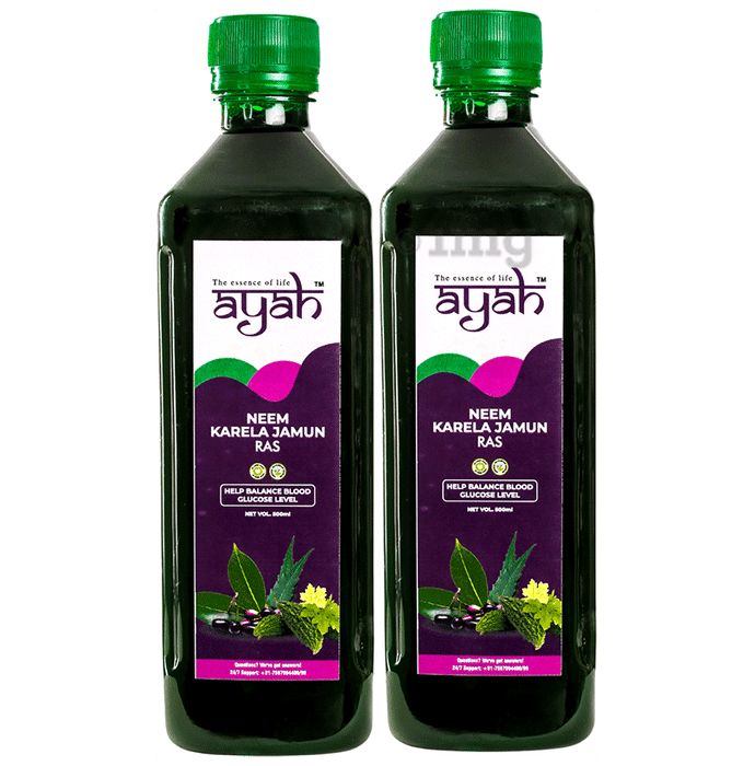 Ayah Neem Karela Jamun Ras (500ml Each)