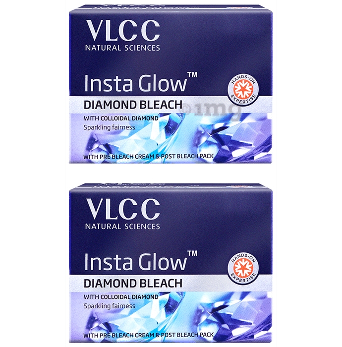 VLCC Insta Glow Diamond Bleach (402gm Each)