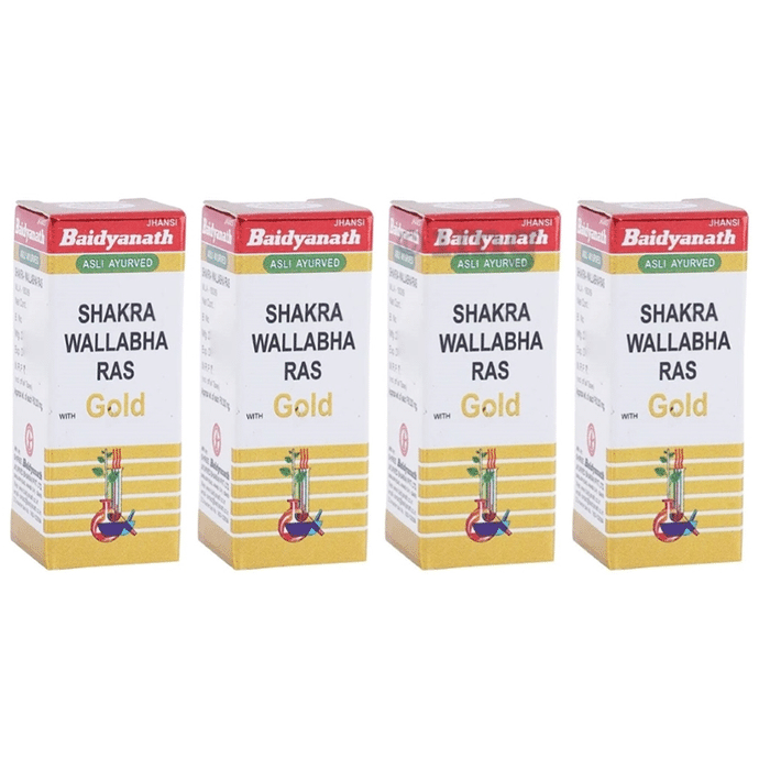 Baidyanath (Jhansi) Shakra Wallabha Ras with Gold (2.5gm Each))