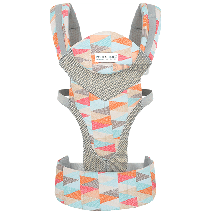 Polka Tots Easy Breezy Adjustable Baby Carrier For New-Born to Toddler | 3 to 24 Months Multicolor