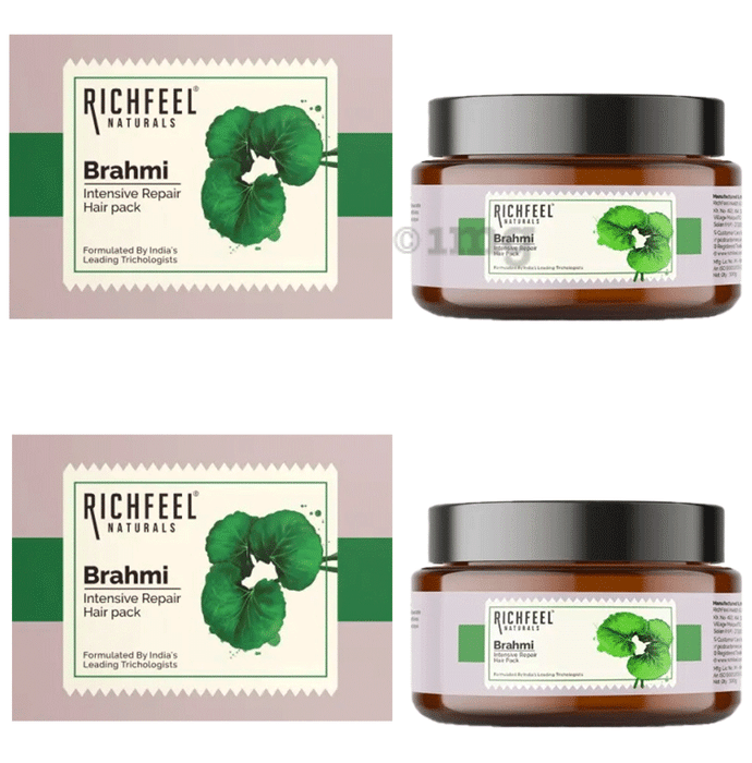 Richfeel Naturals Brahmi Intensive Repair Hair Pack(100gm Each)