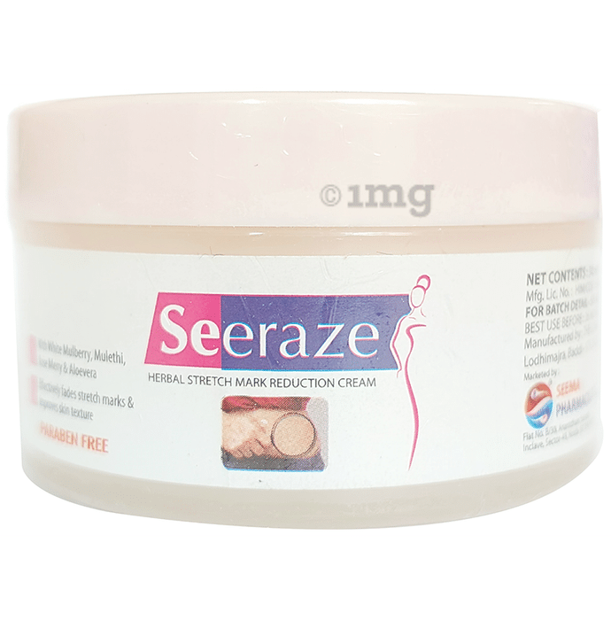 Seeraze Herbal Stretch Mark Reduction Cream Paraben Free