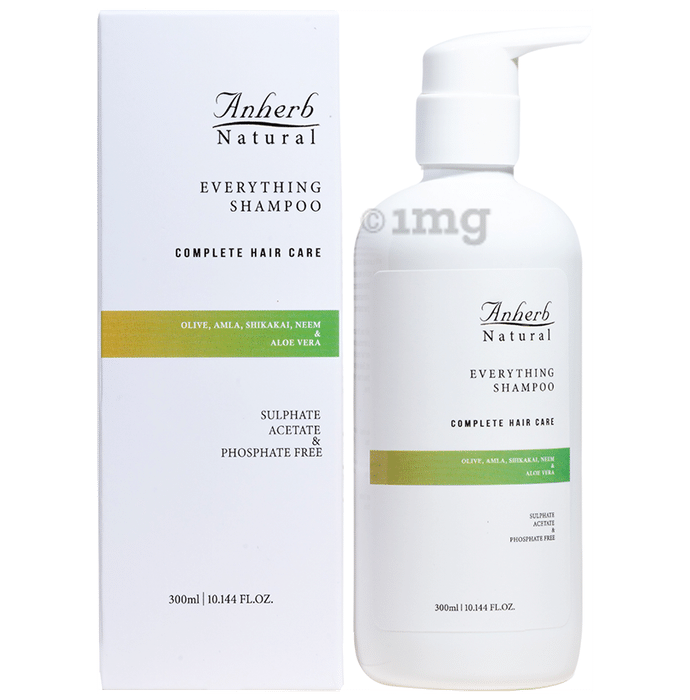 Anherb Natural Everything Shampoo Complete Hair Care Neem & Aloe Vera