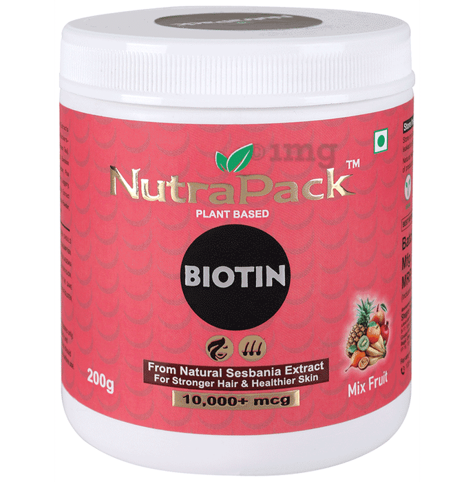 NutraPack Biotin (200gm Each) Powder Mix Fruit